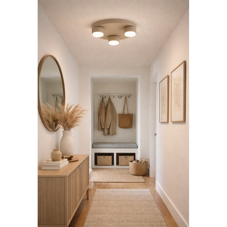 Brilagi - LED φωτιστικό οροφής MONO 3xGX53/30W/230V διάμ. 30 εκ. μπεζ
