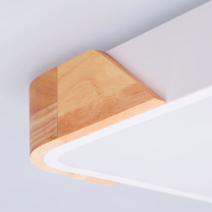 Brilagi - LED φωτιστικό οροφής PILANA LED/24W/230V δρυς/λευκό 32x32 cm