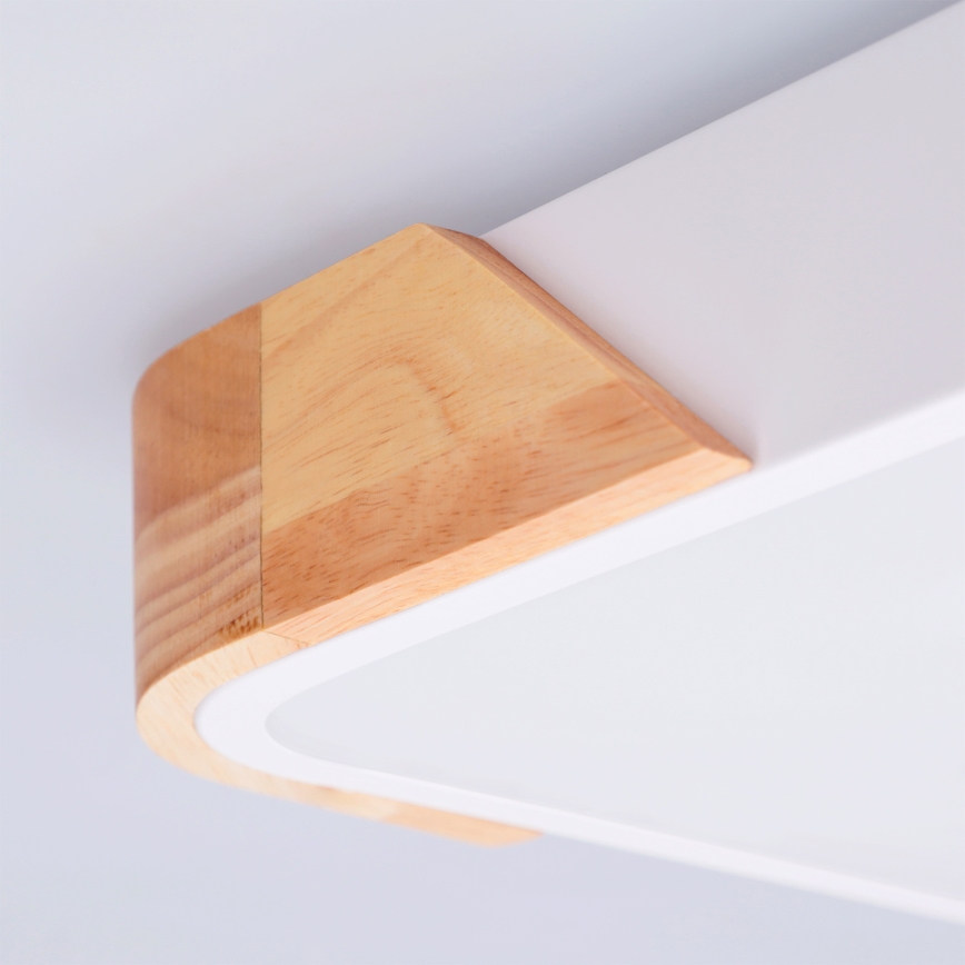 Brilagi - LED φωτιστικό οροφής PILANA LED/24W/230V δρυς/λευκό 32x32 cm