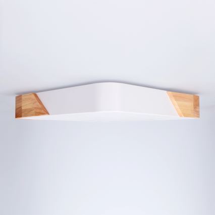 Brilagi - LED φωτιστικό οροφής PILANA LED/24W/230V δρυς/λευκό 32x32 cm