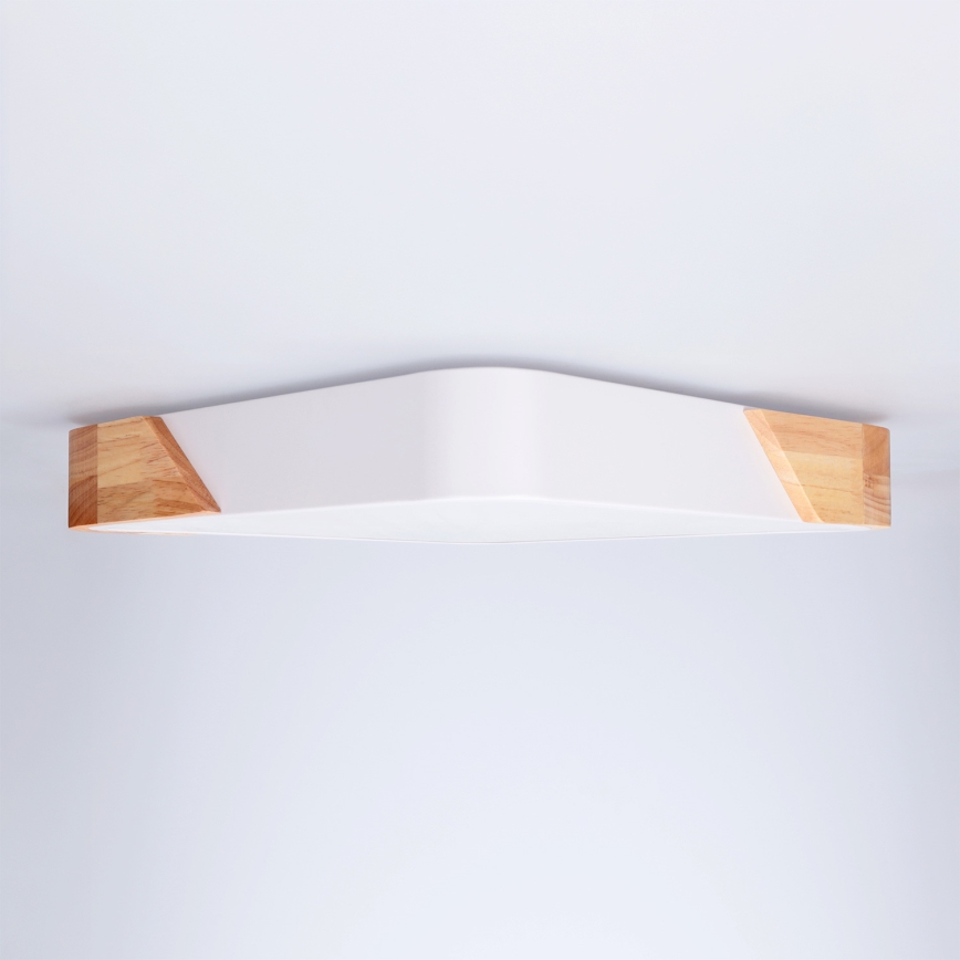 Brilagi - LED φωτιστικό οροφής PILANA LED/24W/230V δρυς/λευκό 32x32 cm