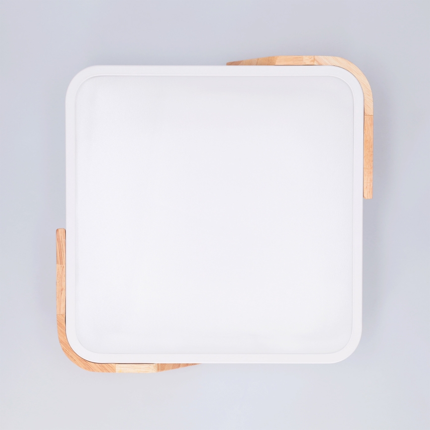 Brilagi - LED φωτιστικό οροφής PILANA LED/24W/230V δρυς/λευκό 32x32 cm