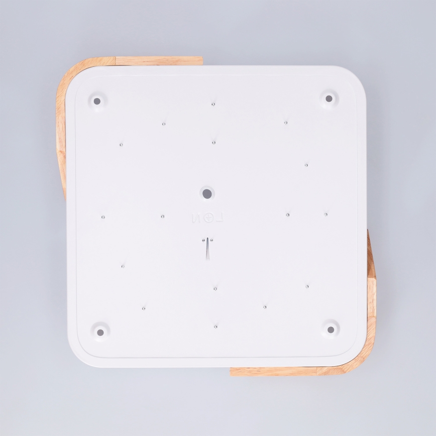Brilagi - LED φωτιστικό οροφής PILANA LED/24W/230V δρυς/λευκό 32x32 cm