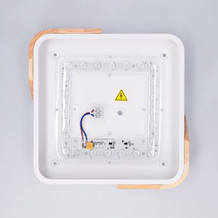 Brilagi - LED φωτιστικό οροφής PILANA LED/24W/230V δρυς/λευκό 32x32 cm