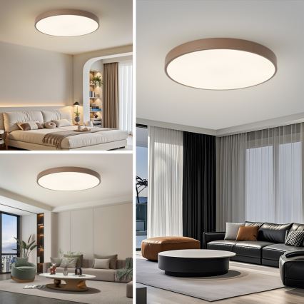 Brilagi - Φωτιστικό οροφής LED POOL LED/100W/230V 3000/4000/6000K Ø 80 cm καφέ