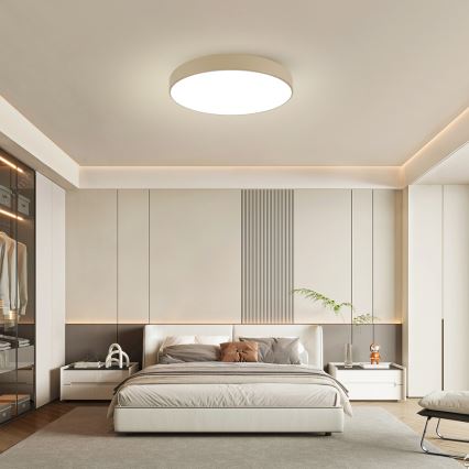 Brilagi - Φωτιστικό οροφής LED POOL LED/100W/230V 3000/4000/6000K Ø 80 cm μπεζ
