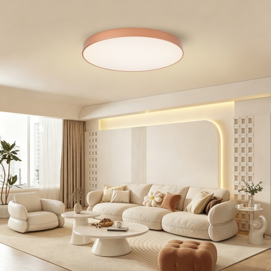 Brilagi - Φωτιστικό οροφής LED POOL LED/100W/230V 3000/4000/6000K Ø 80 cm μπρονζέ