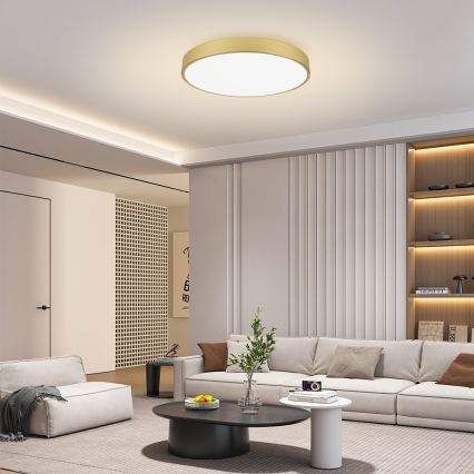 Brilagi - LED φωτιστικό οροφής POOL LED/100W/230V 3000/4000/6000K διάμ. 80 cm χρυσό