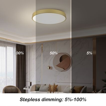 Brilagi - LED φωτιστικό οροφής POOL LED/100W/230V 3000/4000/6000K διάμ. 80 cm χρυσό