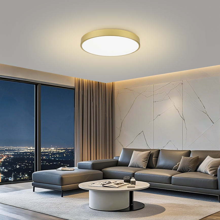Brilagi - LED φωτιστικό οροφής POOL LED/100W/230V 3000/4000/6000K διάμ. 80 cm χρυσό