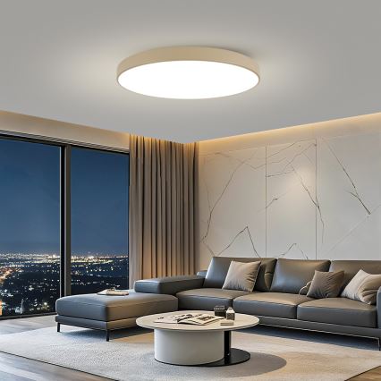 Brilagi - Φωτιστικό οροφής LED POOL LED/128W/230V 3000/4000/6000K, διάμετρος 100 cm, μπεζ