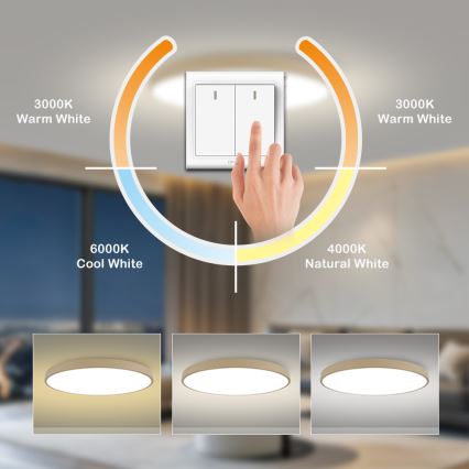 Brilagi - Φωτιστικό οροφής LED POOL LED/180W/230V 3000/4500/6000K διάμ. 120 cm μπεζ