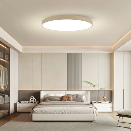 Brilagi - Φωτιστικό οροφής POOL LED, 180W, 230V, 3000/4500/6000K, διάμετρος 120 εκ., μπεζ