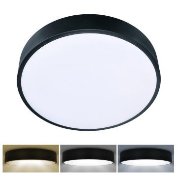 Brilagi - LED φωτιστικό οροφής POOL LED/36W/230V 3000/4000/6000K Ø 30 cm μαύρο