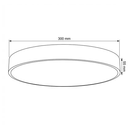 Brilagi - LED Φωτιστικό οροφής POOL LED/36W/230V 3000/4000/6000K Ø 30 cm μπεζ