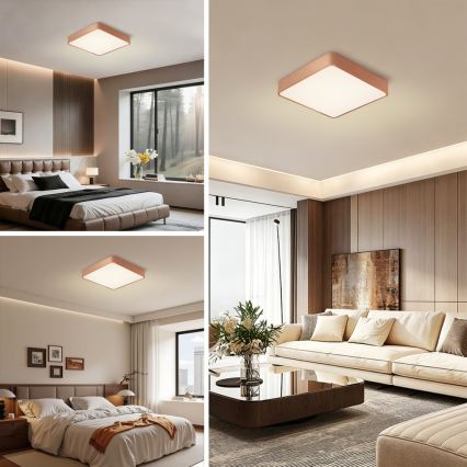 Brilagi - Φωτιστικό οροφής LED POOL LED/48W/230V 3000/4000/6000K 50x50 cm μπρονζέ