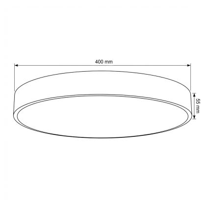 Brilagi - Φωτιστικό οροφής LED POOL LED/48W/230V 3000/4000/6000K Ø 40 cm μπεζ