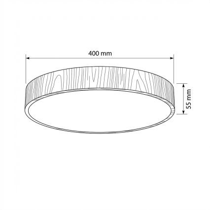 Brilagi - Φωτιστικό οροφής LED POOL LED/48W/230V 3000/4000/6000K Ø 40 εκ., φινίρισμα σε όψη ξύλου