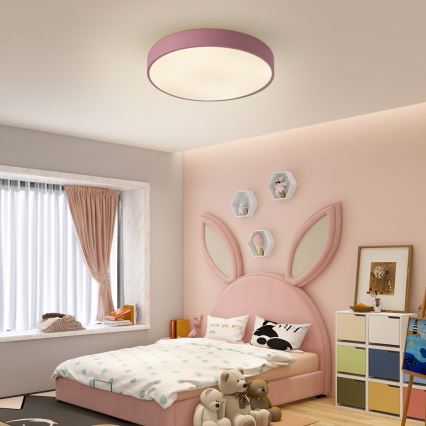 Brilagi - Φωτιστικό οροφής LED POOL, 60W, 230V, 3000/4000/6000K, Ø 50 cm, ροζ