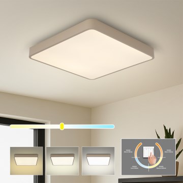 Brilagi - LED φωτιστικό οροφής POOL SQUARE LED/36W/230V 3000/4000/6000K 40x40 cm μπεζ