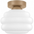 BRILAGI - LED Φωτιστικό οροφής RETRO GLASS 1xE27/60W/230V Ø 20 εκ. μπεζ/λευκό