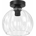BRILAGI - LED Φωτιστικό οροφής RETRO GLASS 1xE27/60W/230V Ø 25 cm μαύρο/διάφανο