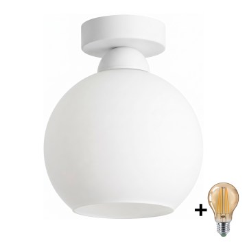 BRILAGI - LED φωτιστικό οροφής RETRO GLASS 1xE27/60W/230V διάμ. 15 cm λευκό