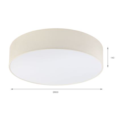 Brilagi - LED φωτιστικό οροφής SIRIJA 4xE27/15W/230V Ø 60 cm σε εκρού απόχρωση