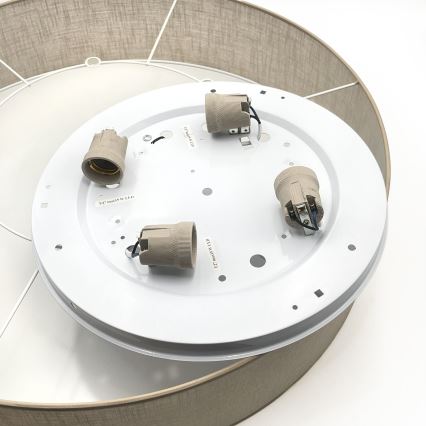 Brilagi - LED φωτιστικό οροφής SIRIJA 4xE27/15W/230V Ø 60 cm μπεζ