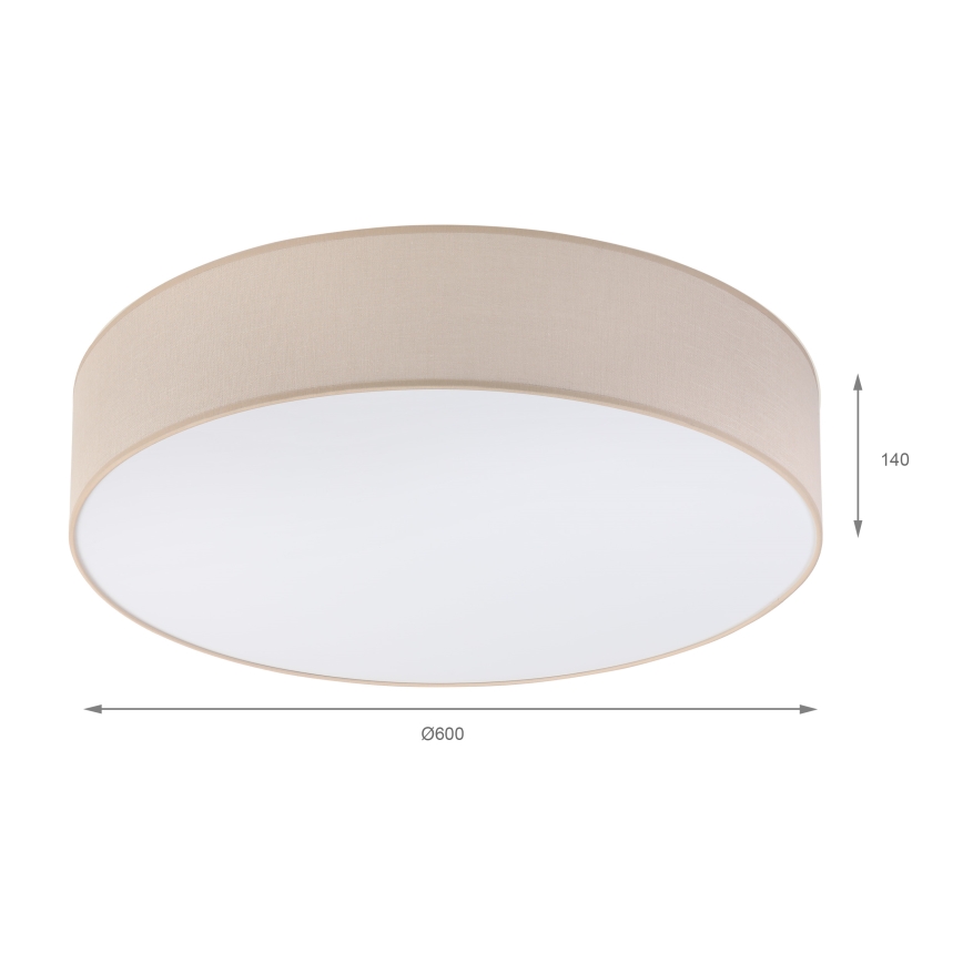 Brilagi - LED φωτιστικό οροφής SIRIJA 4xE27/15W/230V Ø 60 cm μπεζ