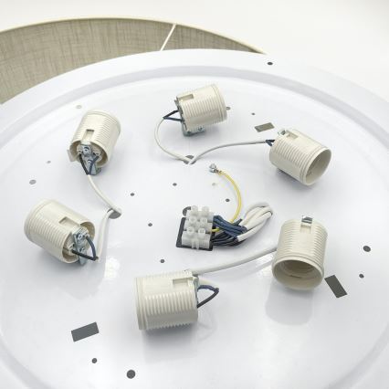 Brilagi - LED φωτιστικό οροφής SIRIJA 6xE27/15W/230V Ø 80 εκ., σε κρεμ απόχρωση