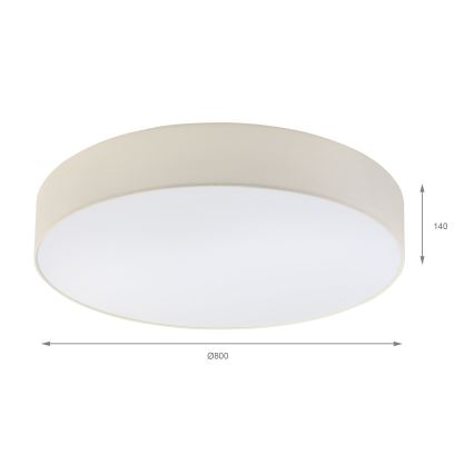 Brilagi - LED φωτιστικό οροφής SIRIJA 6xE27/15W/230V Ø 80 εκ., σε κρεμ απόχρωση