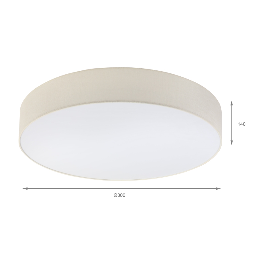 Brilagi - LED φωτιστικό οροφής SIRIJA 6xE27/15W/230V Ø 80 εκ., σε κρεμ απόχρωση