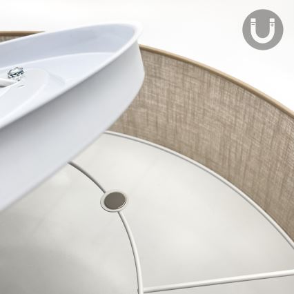 Brilagi - LED φωτιστικό οροφής SIRIJA 6xE27/15W/230V διάμ. 80 cm μπεζ