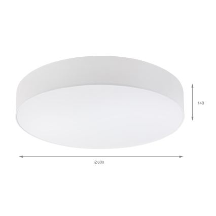 Brilagi - LED φωτιστικό οροφής SIRIJA 6xE27/60W/230V Ø 80 cm λευκό