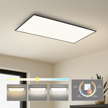 Brilagi - LED φωτιστικό οροφής SLIMFRAME LED/80W/230V 120x60 cm 3000/4000/6000K μαύρο