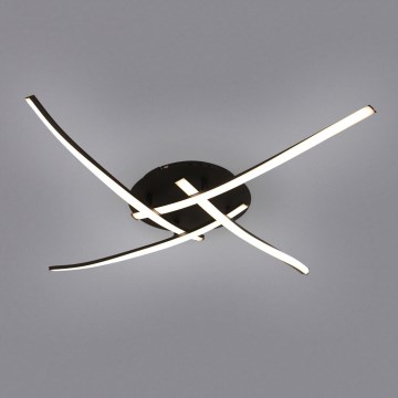 Brilagi - LED φωτιστικό οροφής STRIPES LED/32W/230V 60x60 cm μαύρο