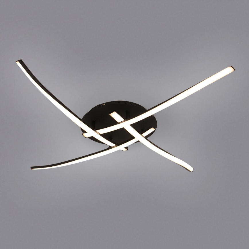 Brilagi - LED φωτιστικό οροφής STRIPES LED/32W/230V 60x60 cm μαύρο