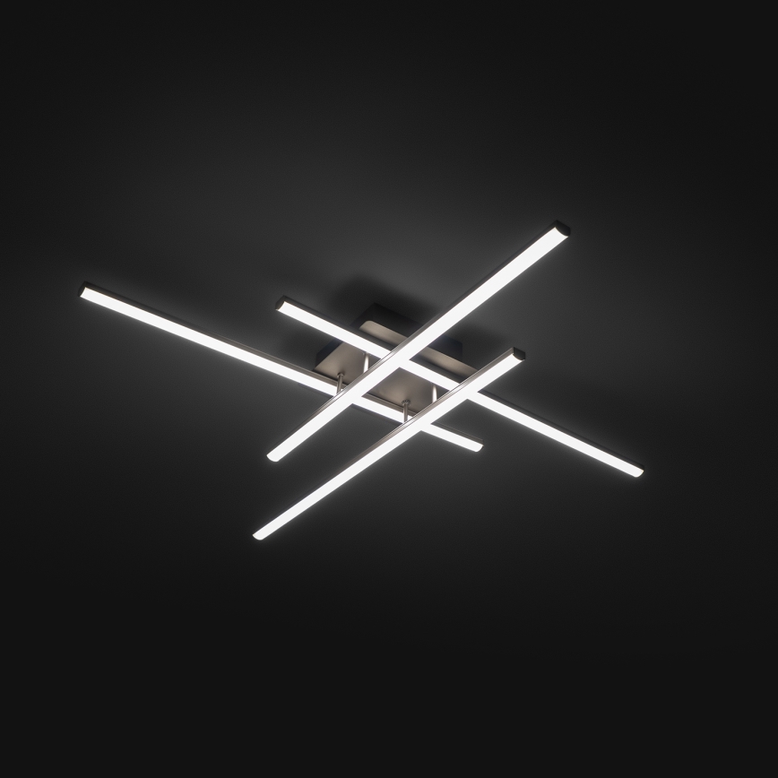 Brilagi - Φωτιστικό οροφής LED STRIPES LED/37W/230V 68x68 cm ασημί