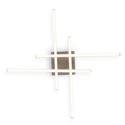 Brilagi - Φωτιστικό οροφής LED STRIPES LED/37W/230V 68x68 cm ασημί