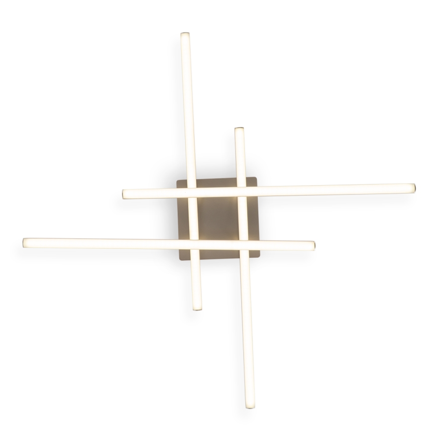 Brilagi - Φωτιστικό οροφής LED STRIPES LED/37W/230V 68x68 cm ασημί