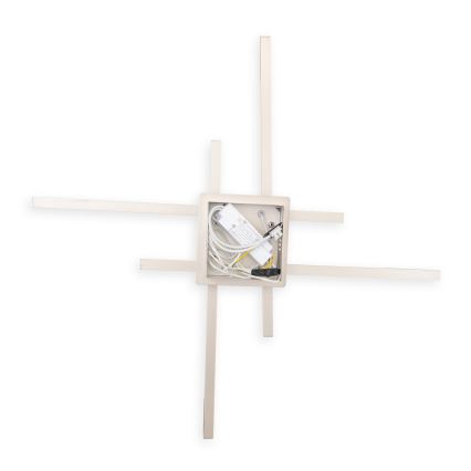 Brilagi - Φωτιστικό οροφής LED STRIPES LED/37W/230V 68x68 cm ασημί