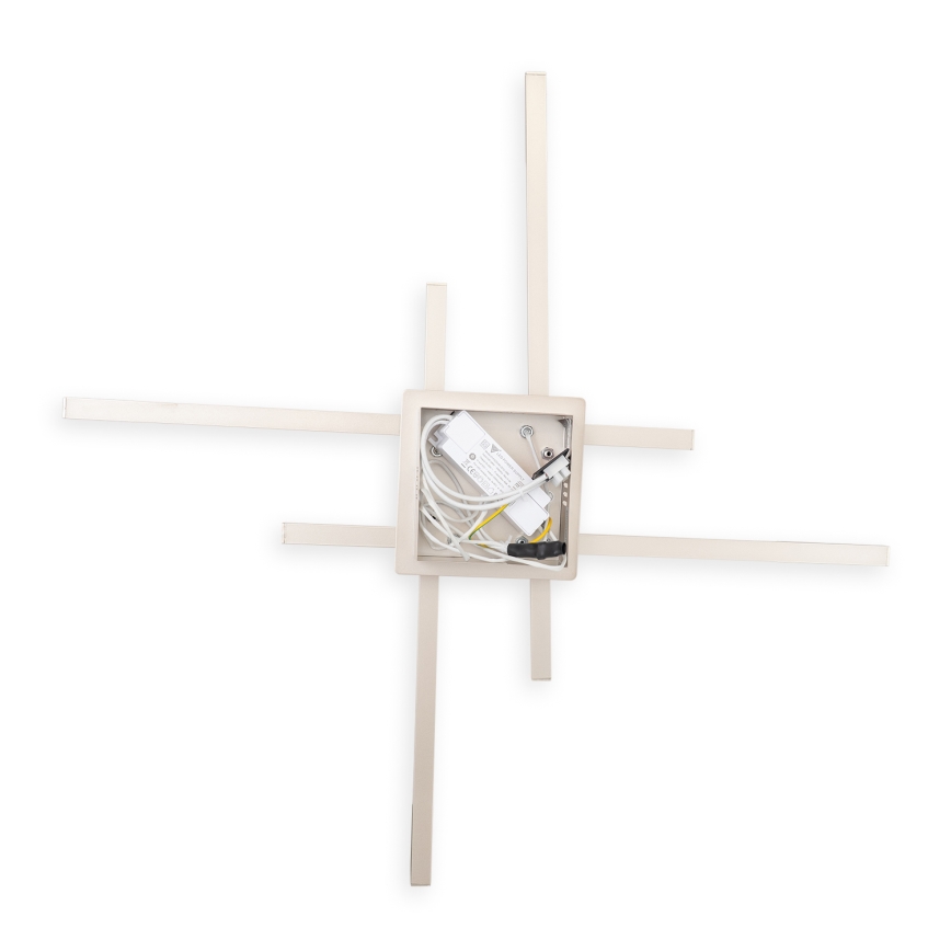 Brilagi - Φωτιστικό οροφής LED STRIPES LED/37W/230V 68x68 cm ασημί