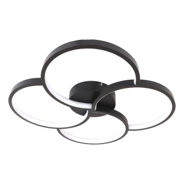 Brilagi - LED φωτιστικό οροφής VELO LED/42W/230V 4000K διάμ. 52 cm μαύρο