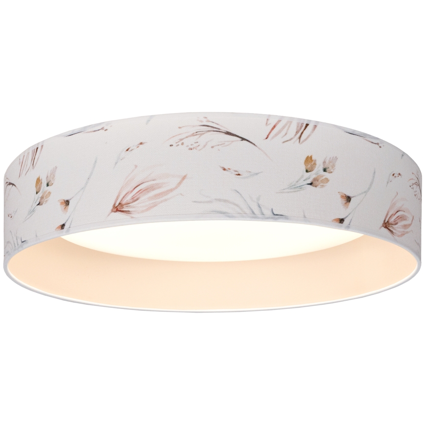 Brilagi - LED φωτιστικό οροφής VELVET SIMPLE LED/24W/230V 3000K διάμ. 45 cm λευκό/λουλούδια
