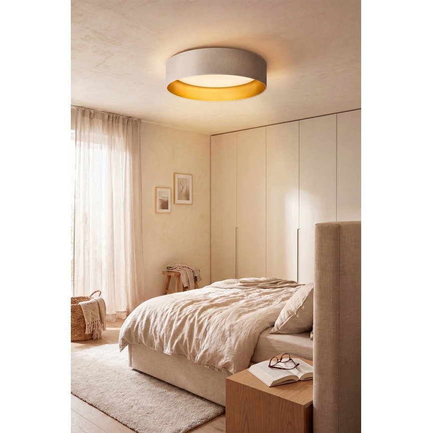 Brilagi - LED φωτιστικό οροφής VELVET SIMPLE LED/24W/230V 3000K Ø 45 cm κρεμ/χρυσό