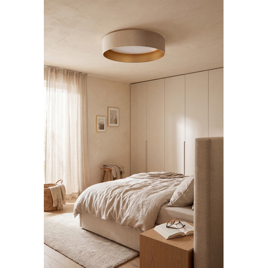 Brilagi - LED φωτιστικό οροφής VELVET SIMPLE LED/24W/230V 3000K Ø 45 cm κρεμ/χρυσό