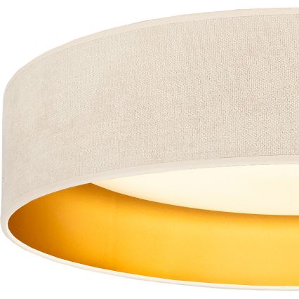 Brilagi - LED φωτιστικό οροφής VELVET SIMPLE LED/24W/230V 3000K Ø 45 cm κρεμ/χρυσό