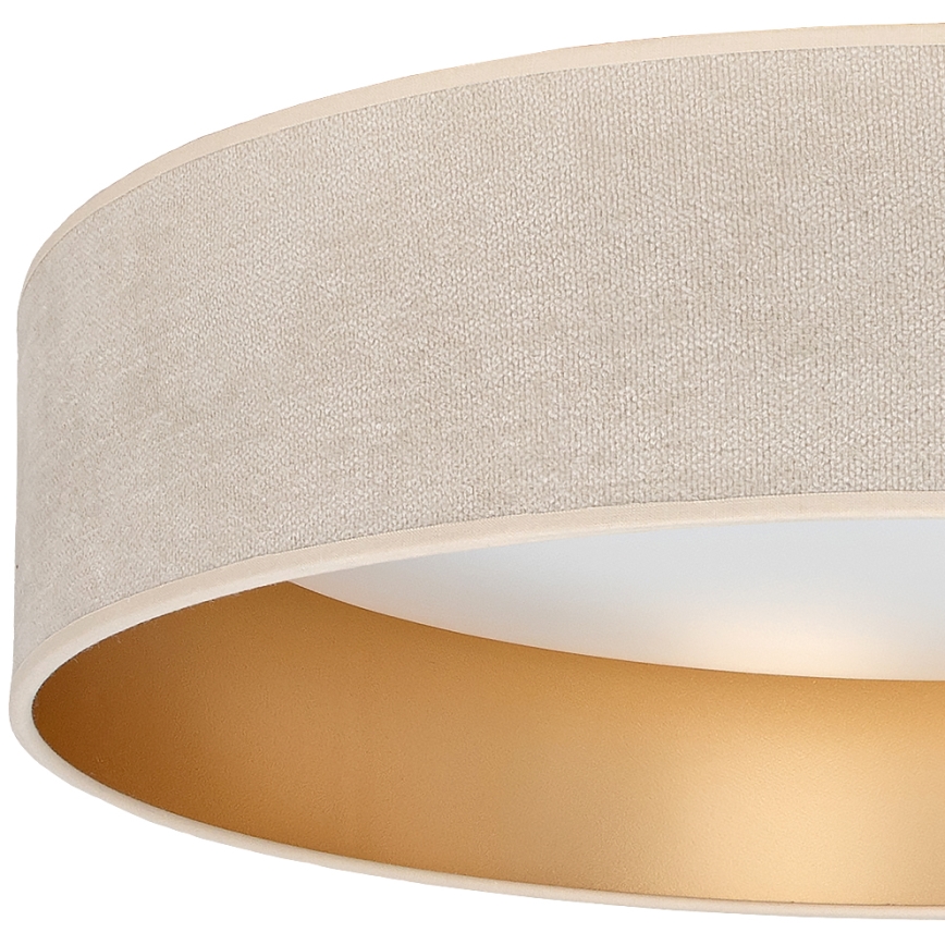Brilagi - LED φωτιστικό οροφής VELVET SIMPLE LED/24W/230V 3000K Ø 45 cm κρεμ/χρυσό