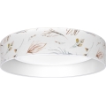 Brilagi - LED φωτιστικό οροφής VELVET SIMPLE LED/24W/230V 3000K διάμ. 45 cm λευκό/λουλούδια